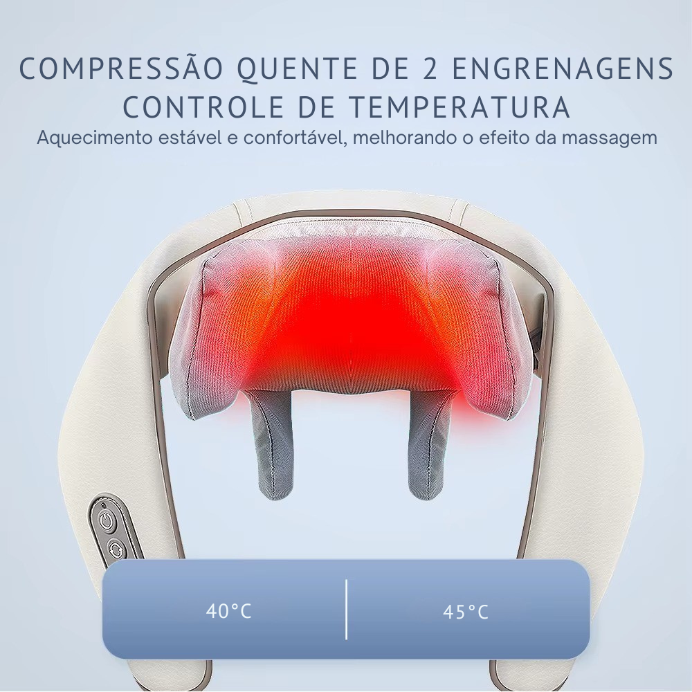 Massageador Elétrico para Pescoço e Ombros – Alívio da Tensão e Sono Mais Profundo