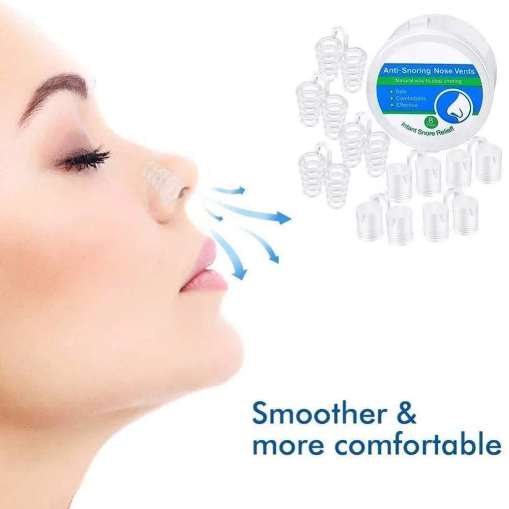 Dispositivo Anti-Ronco de Silicone | Dilatador Nasal para Sono Melhorado e Respiração Livre
