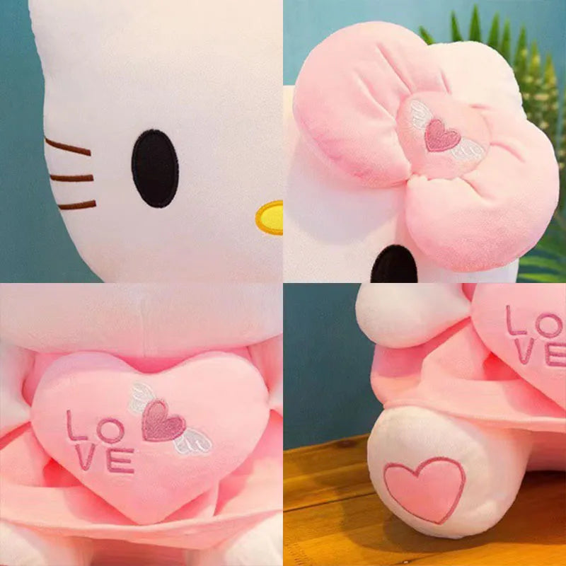Pelúcia Hello Kitty Sanrio (30–55cm) – Fofa, Macia e Perfeita para Presentear